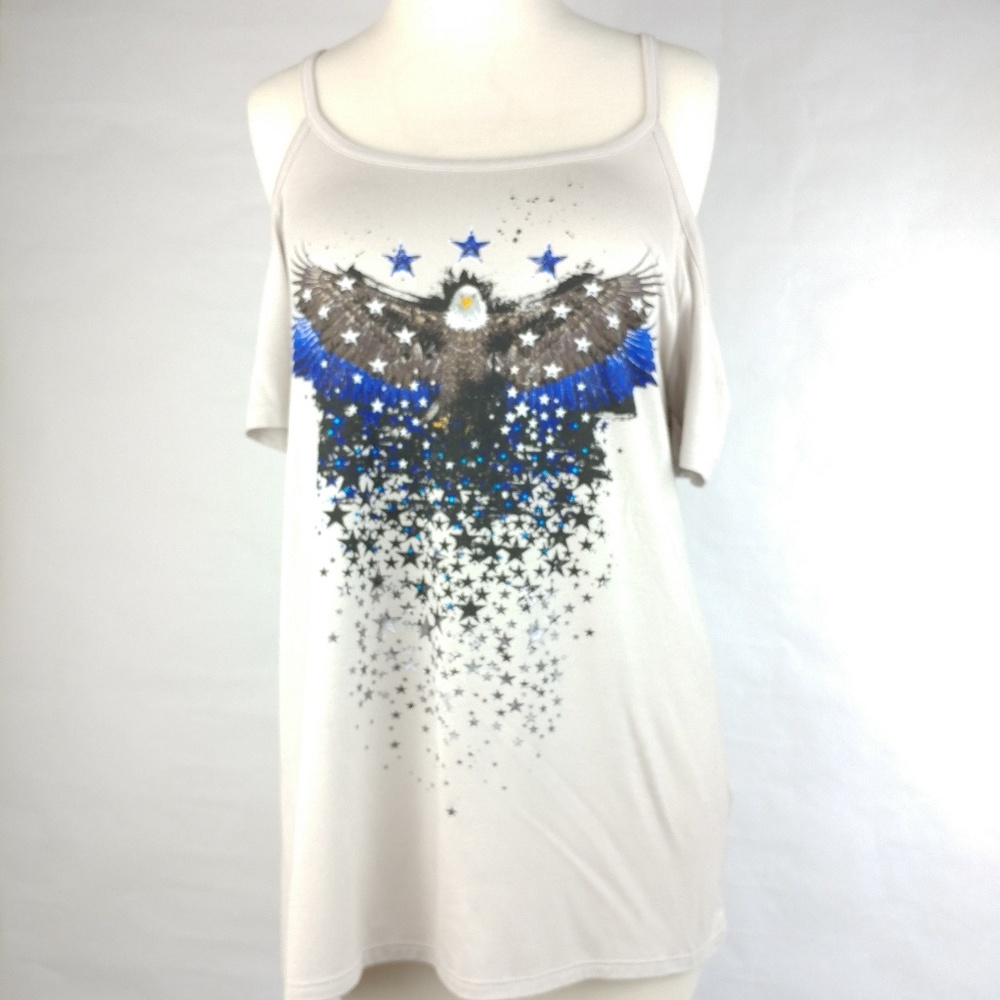 NWT!! Rock & Republic Sz M Graphic Top